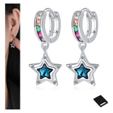 Aretes De Mujer De Plata 925 Con Diseño De Estrella Regalos