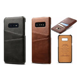 Capa Carteira Case Galaxy Note 10 S10 S9 Plus Couro Premium Vintage Cartões