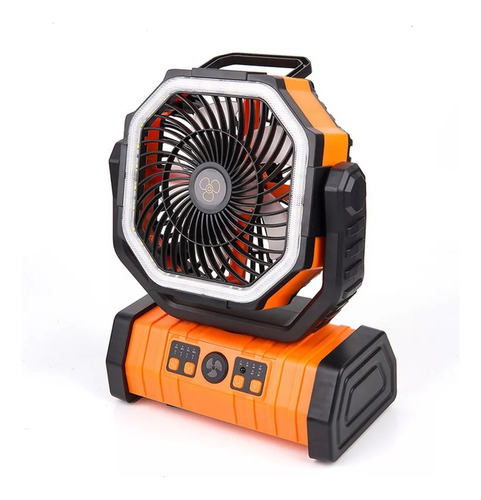 Ventilador De Camping Recargable De 20000 Mah Con Luz Led