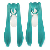 Peluca Cosplay De Hatsune Miku 120 Cm