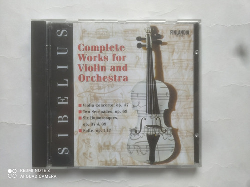 Sibelius Complete Works For Violin And Orchestra Cd