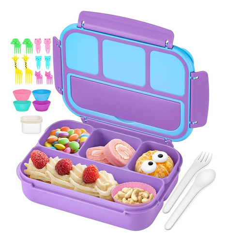 Lancheira Qqko Bento Para Crianças, Meninas, Meninos, Crianç