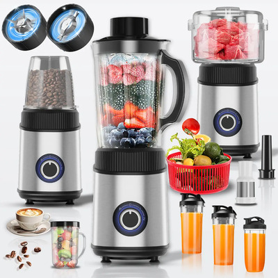 Licuadora Profesional Portátil Electrica Moledor Procesador De Alimentos Extractor De Jugos Eléctrico 22 Unidades 800 W 4 Marchas