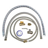 Kit Para Instalar Calentador De Paso Boiler Agua 1/2 Gas 3/8