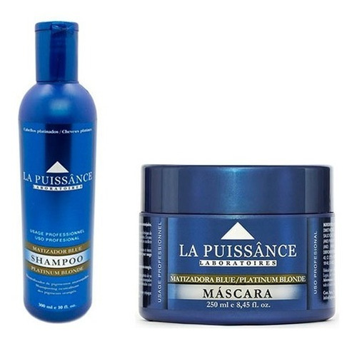 Shampoo Mascara Capilar Matizadora Azul Blue La Puissance