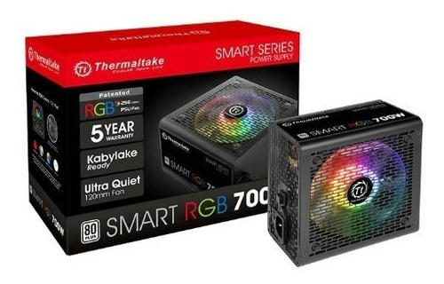 Fuente Pc Gamer Thermaltake Smart Rgb 700w 80 Plus