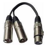 Cable 1 Xlr Hembra A 2 Xlr Macho 60cm