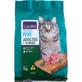 Ração Para Gatos Adulto Sabor Peixe Qualitá 1kg