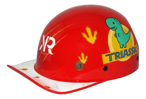 Casco Cachucha Infantil Triassic Rojo Brillante 