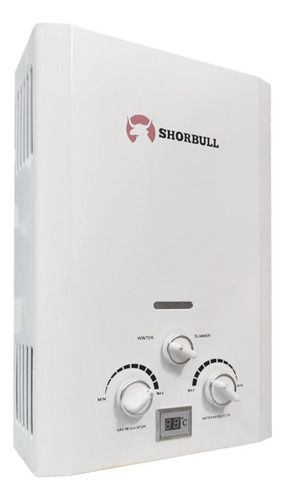 Calentador Paso Shorbull Instantáneo Agua Ahorrador Gas 6l