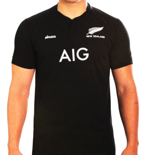 Camiseta De Rugby Niños Tela Premium All Blacks 2023 