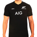 Camiseta De Rugby Niños Tela Premium All Blacks 2023 