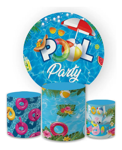 Kit Capas Decorativas Pool Party Festa Piscina Aniversário