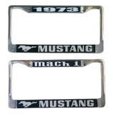 Mustang Par Portaplacas Negro Personalizablemetal Enviograti