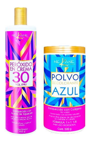 Nekane Tarro Decolorante Polvo Azul 500g Crema 900g