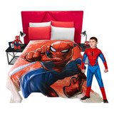 Suave Cobija Frazada Niños Cobertor Spiderman Matrimonial