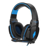 Auricular Gamer Para Pc Kotion Each G4000 Negro Y Azul