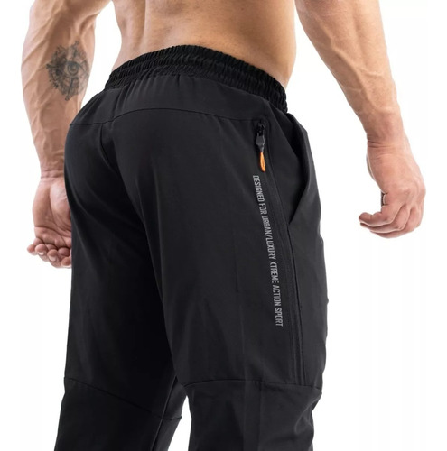 Pantalon De Hombre Deportivo Microfibra Con Puño Sport