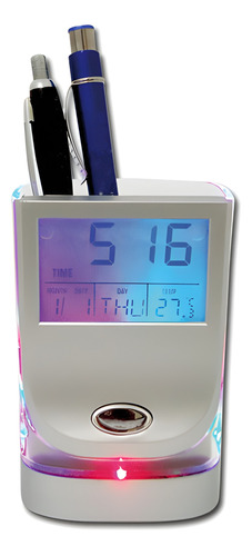 Reloj Digital Luft Termómetro Alarma Calendario Portalápices