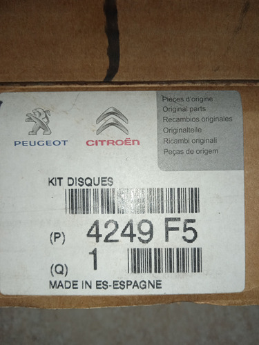4249f5 Peugeot Citron Disco De Freno Trasero 206 207 S30 Foto 2