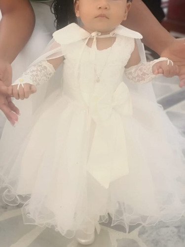 Vestido Para Bautizo Talla 2 Para Niña Con Todo Sus Accesori