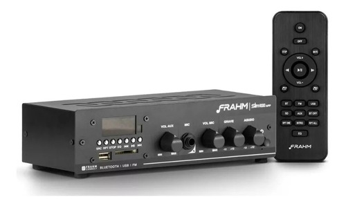 Receiver Amplificador Frahm Slim 1000 Som Ambiente Usb/sd/fm