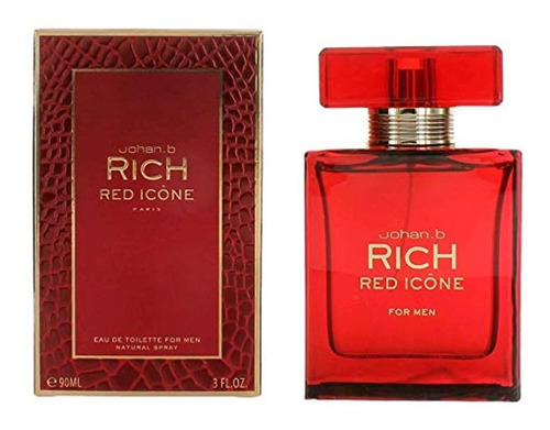 Icono Rojo Rico Por John B. 3.0 Fl Oz De Eau De Toillette En