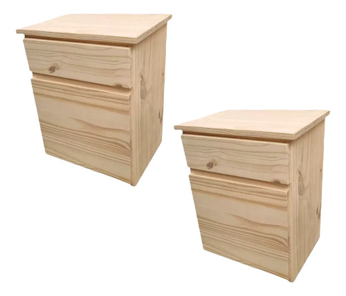   2 Mesa De Luz Botinero 1 Cajon Y Puerta Mundopino 