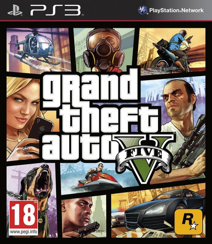 Jogo Novo Grand Theft Auto V Gta 5 Para Playstation 3