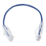 Cable De Parcheo Slim Utp Cat6 20 Cm Azul Diámetro Reducido