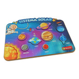 Brinquedo Sistema Solar Planetas Educativo De Encaixe Mdf