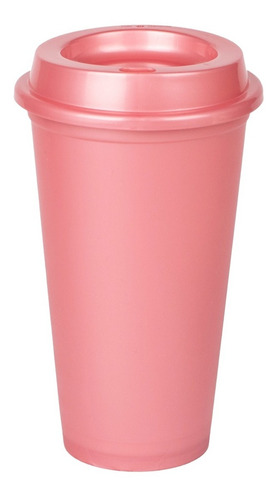 Vaso Para Café Con Tapa De Plástico 16 Oz | Paquete 10 Vasos