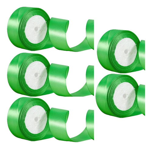 A.de 5 Rollos Cintas De 4 Cm X 112,5 M Satinado Decoración C