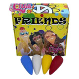 Colecion De Acrilicos Friends 4 Pzas. Chula Nails