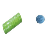 Combo Masajes Rolo Rodillo Foam Roller Pelota Estimulacion