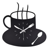 Reloj De Pared Moderno Con Temática De Cocina, Taza De Msy