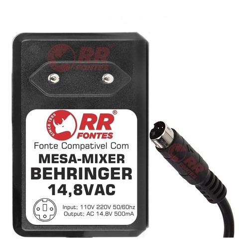 Fonte 14,8v Para Mesa Mixer Behringer Xenyx Ub Qx 1002 1202