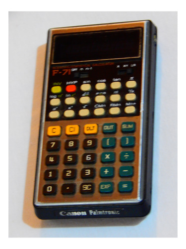 Calculadora Estadistica Cientifica Cannon Palmtronic F 71 