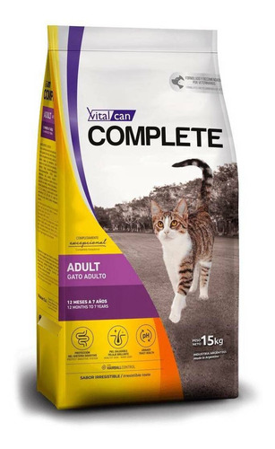 Alimento Vital Complete Gato Adulto X 15 Kilos