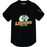 Camisola Jersey Leones Yucatan M4 Negro Ch M G Eg 2eg