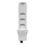 Torre Tomada Multiplug Retrátil Nacional 3 Tom 10a - Cores