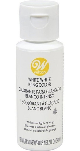 Colorante Blanco En Gel Comestible Wilton Titanweb 