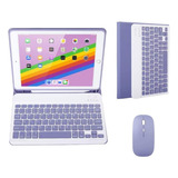 Funda Con Teclado Marca Yeehi / Para iPad Mini 6 / Purple