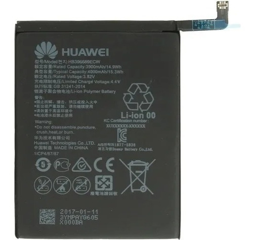 Bateria Huawei Para P20 Pro Hb436486ecw