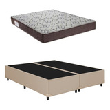 Cama Box Casal Bipartido Iso 150 D45 Bege - Ortobom