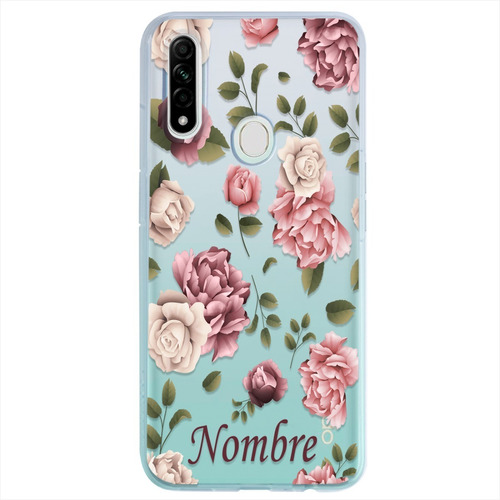 Funda Oppo Flores Personalizada Con Tu Nombre