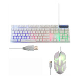 Mouse Y Teclado Gamer Rgb Aoas M-400