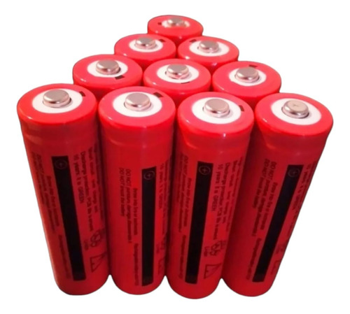 X20 Baterias 18650 Recargables 3.7v 8800mah Para Linterna 