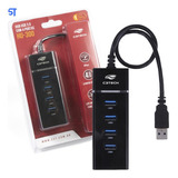 Hub Usb C3tech Hu-300bk 4 Portas - Preto