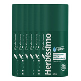 Kit 6 Desodorante Roll On Herbíssimo Tradicional 50ml